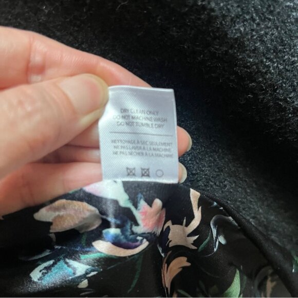 Blue Sky Black Wool Coat - Picture 9 of 11